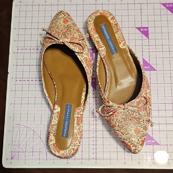 Marqaux Floral Print Leather Women's Mules - Picture 8 of 8